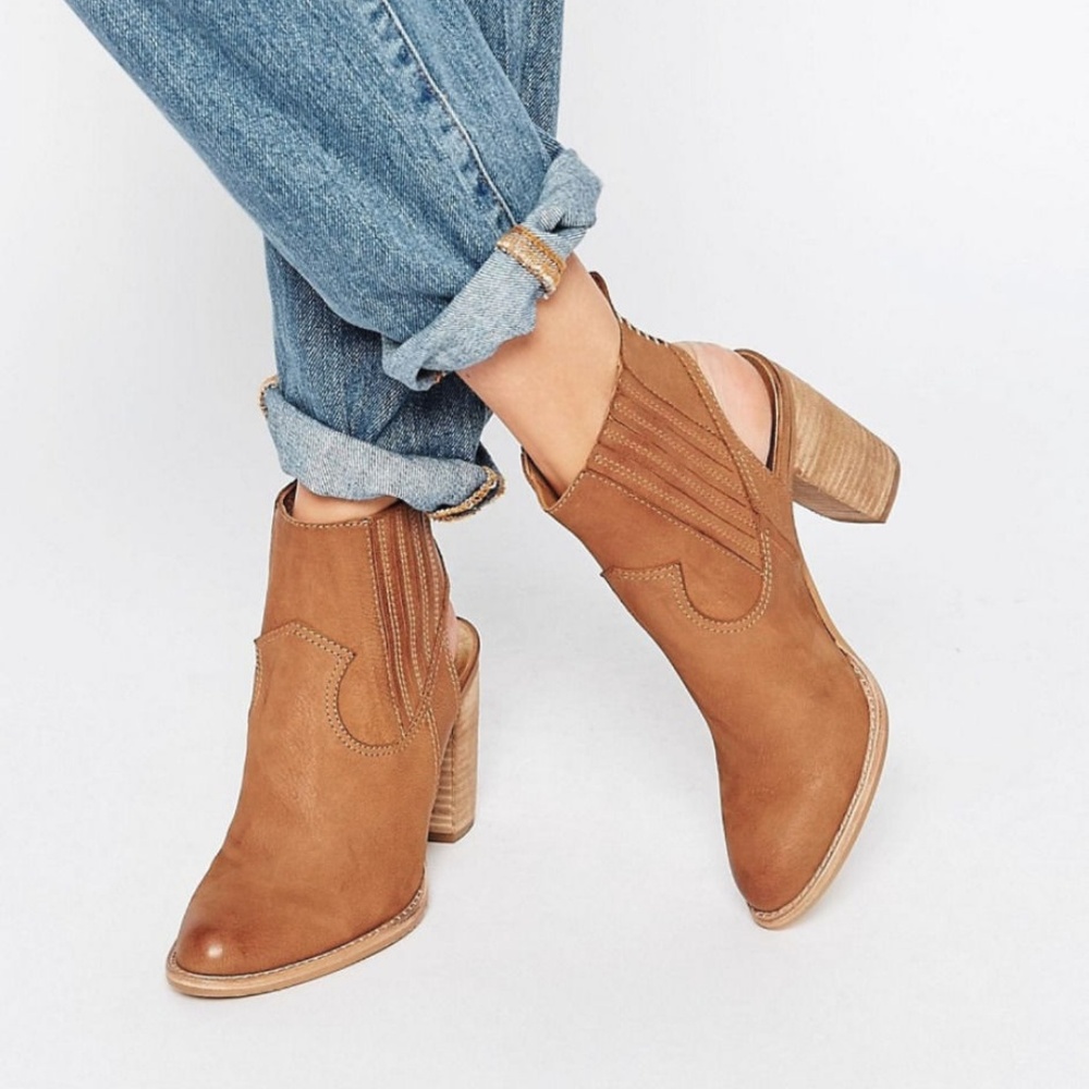 2x🎉HP Dolce Vita New JASPER Clog Open Heel Bootie Soft Goat Leather Boot NIB - Picture 5 of 9